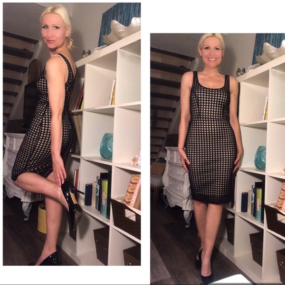 HipFinds Dresses & Skirts - 🥂Modern Black Mesh Panel Dress 🤩